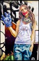 Graffiti-Frau-mit-Auge-im-Handschuh-Athen-2013