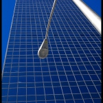Hochhaus mit Laterne